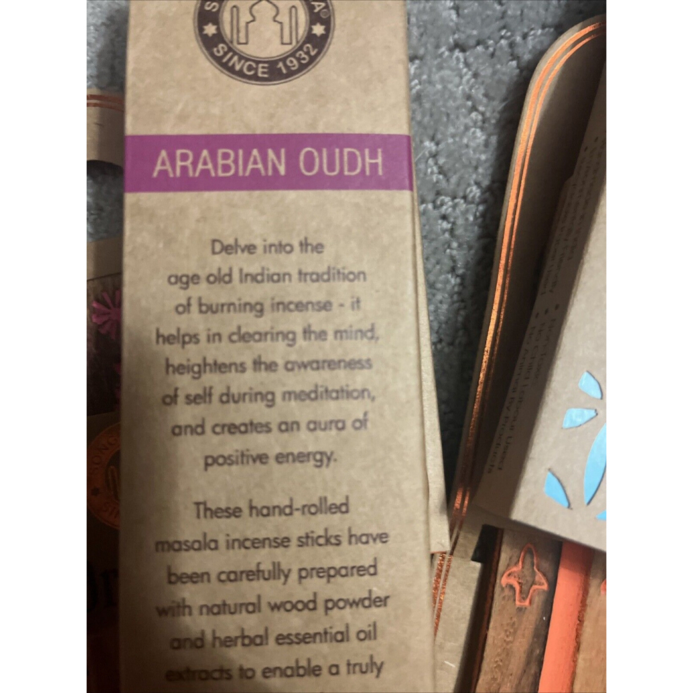 10 Piece Set Incense And Burner 5 Scents Plus 5 Burners Brand New Organic - Picture 9 of 9